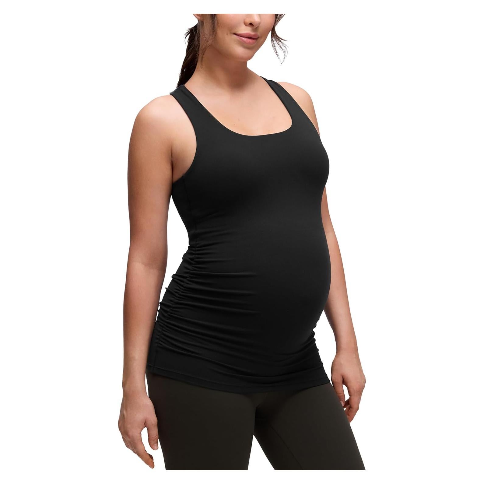 Camiseta Sin Mangas Maternidad CRZ YOGA Butterluxe Negro