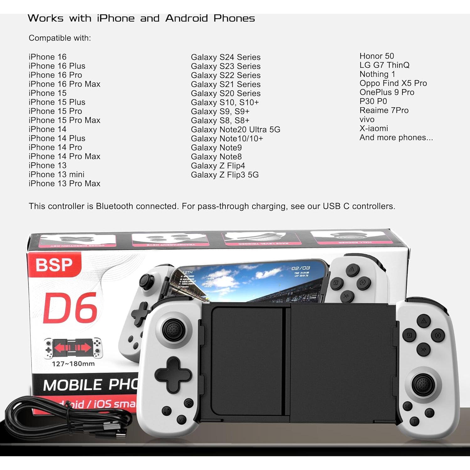 Controlador Joso Inalámbrico para iPhone/Android/PC D6