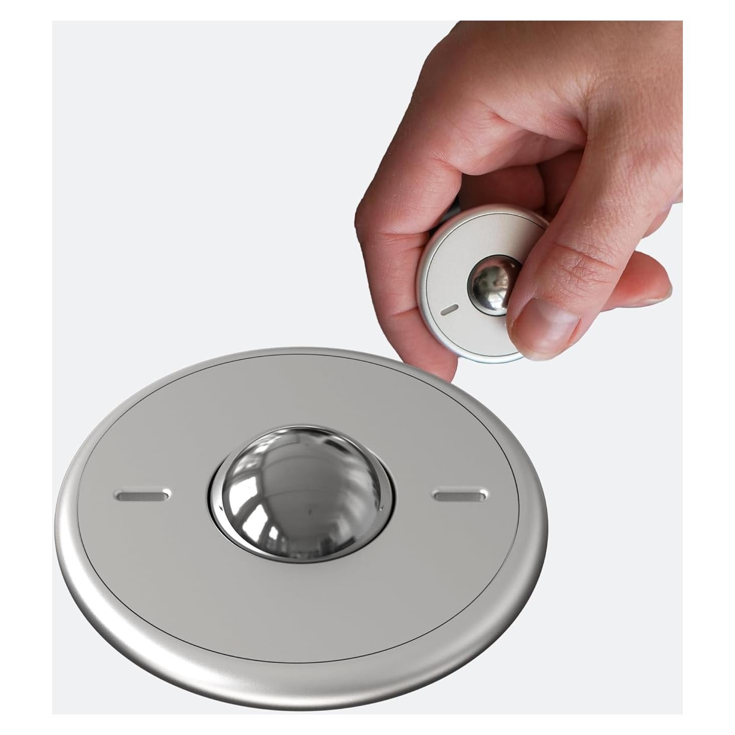 ONO Scroller - Juguete Antiestrés Compacto de Aluminio Gris