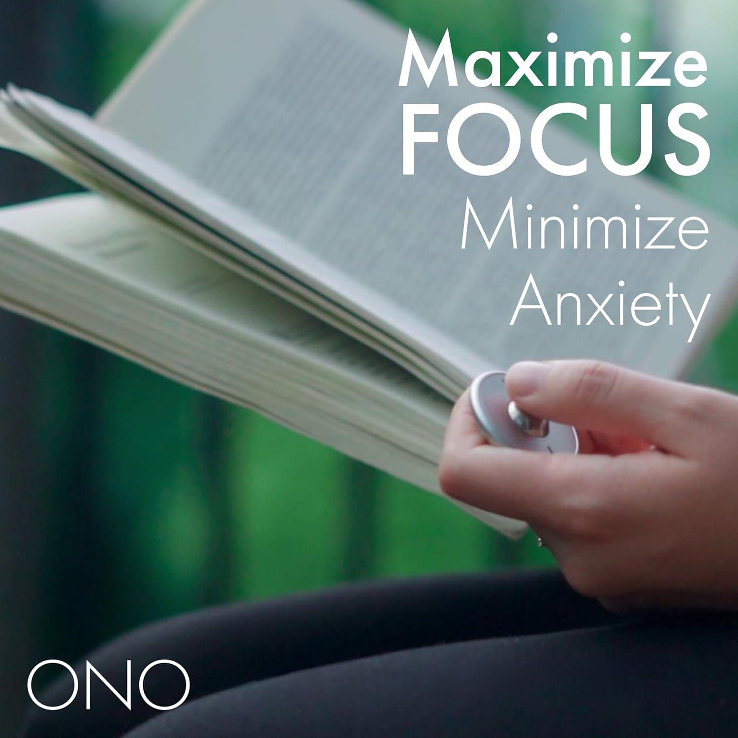 ONO Scroller - Juguete Antiestrés Compacto de Aluminio Gris