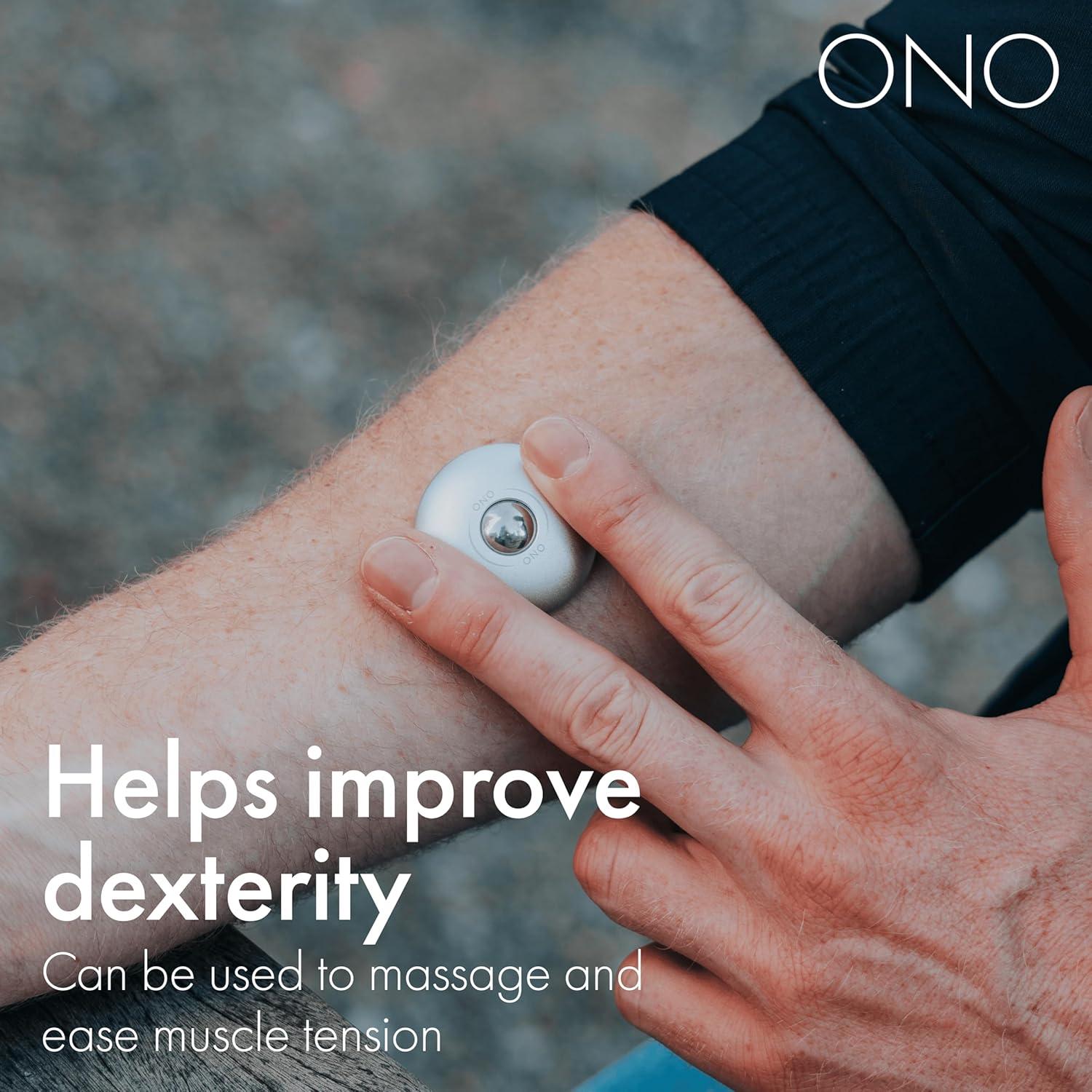 ONO Scroller - Juguete Antiestrés Compacto de Aluminio Gris