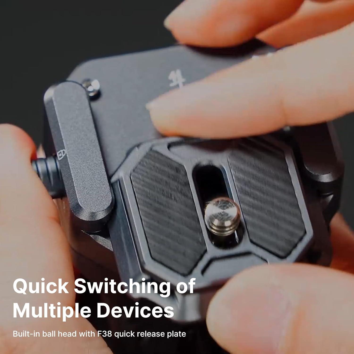 Trípode de Viaje ULANZI F38 Fibra de Carbono 156 cm 10 kg