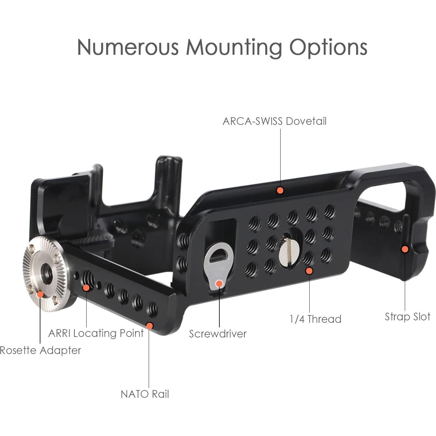 Jaula de Acceso Fácil NICEYRIG para Sony Alpha 7 IV / 7R IV / 7R V