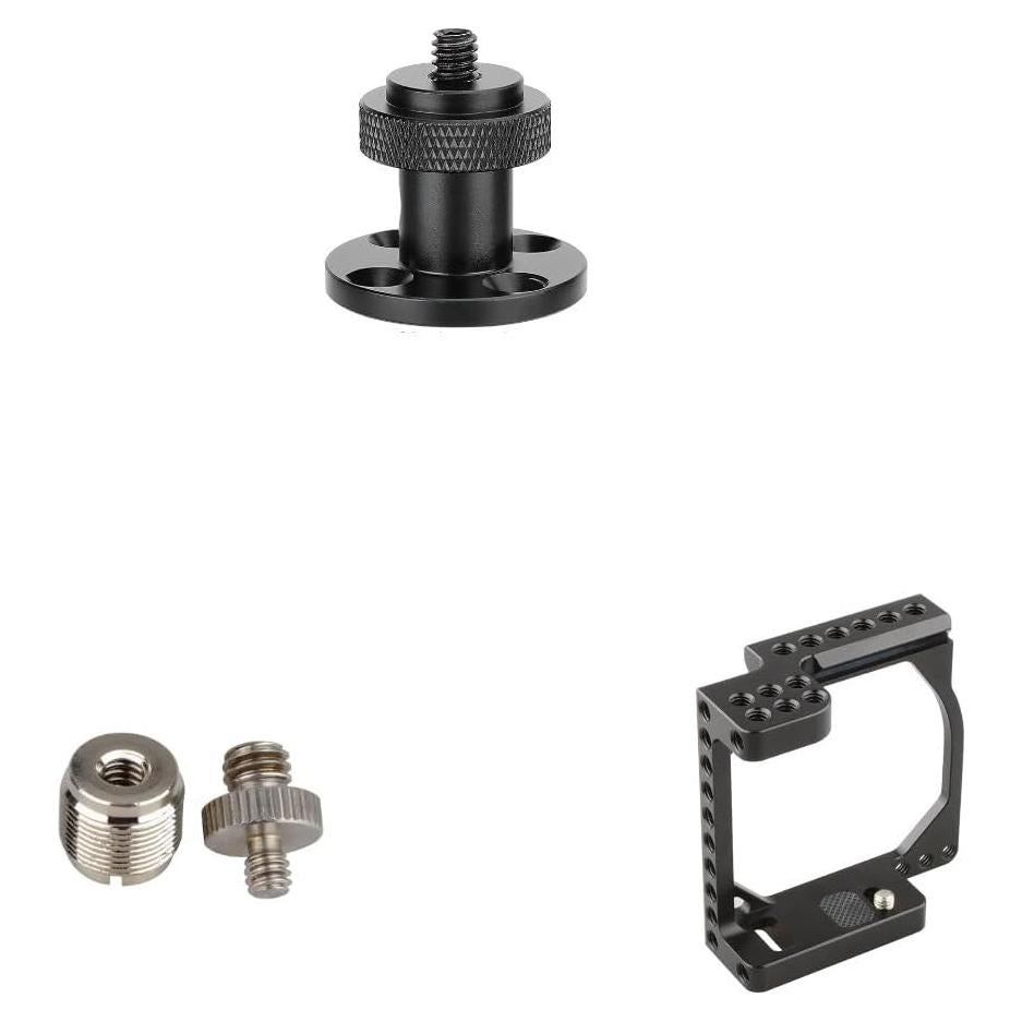 CAMVATE Kit de Jaula para Cámara de Cine Pequeña + Adaptador