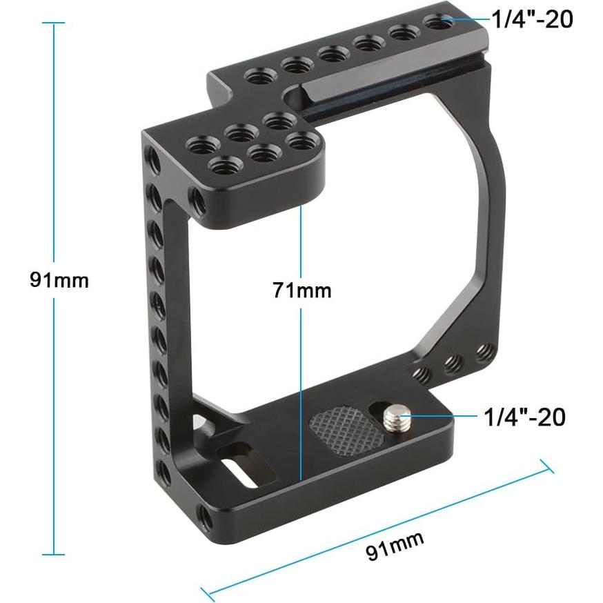 CAMVATE Kit de Jaula para Cámara de Cine Pequeña + Adaptador