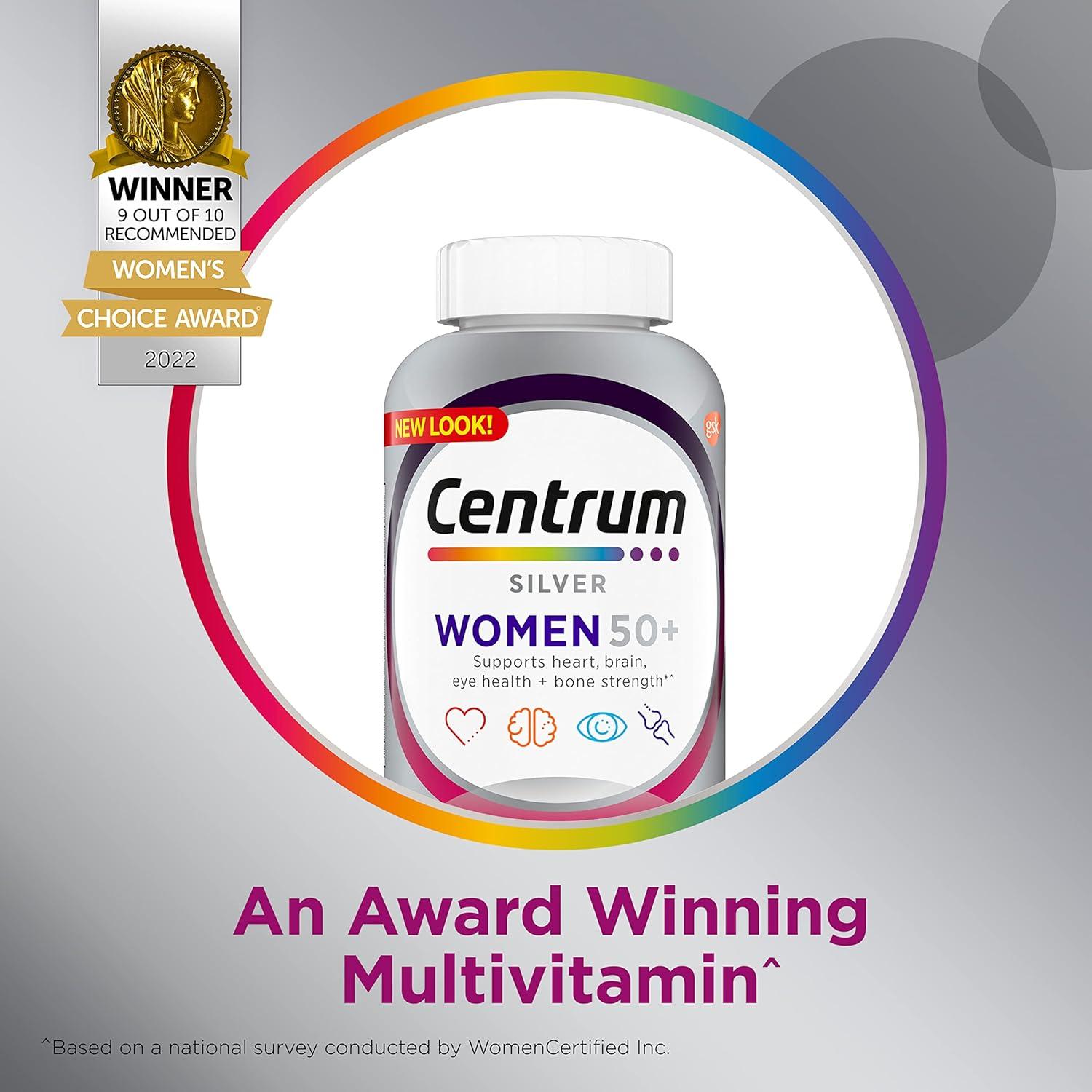 Centrum Silver Multivitamina Mujeres 50+ 100 Ct Suplemento