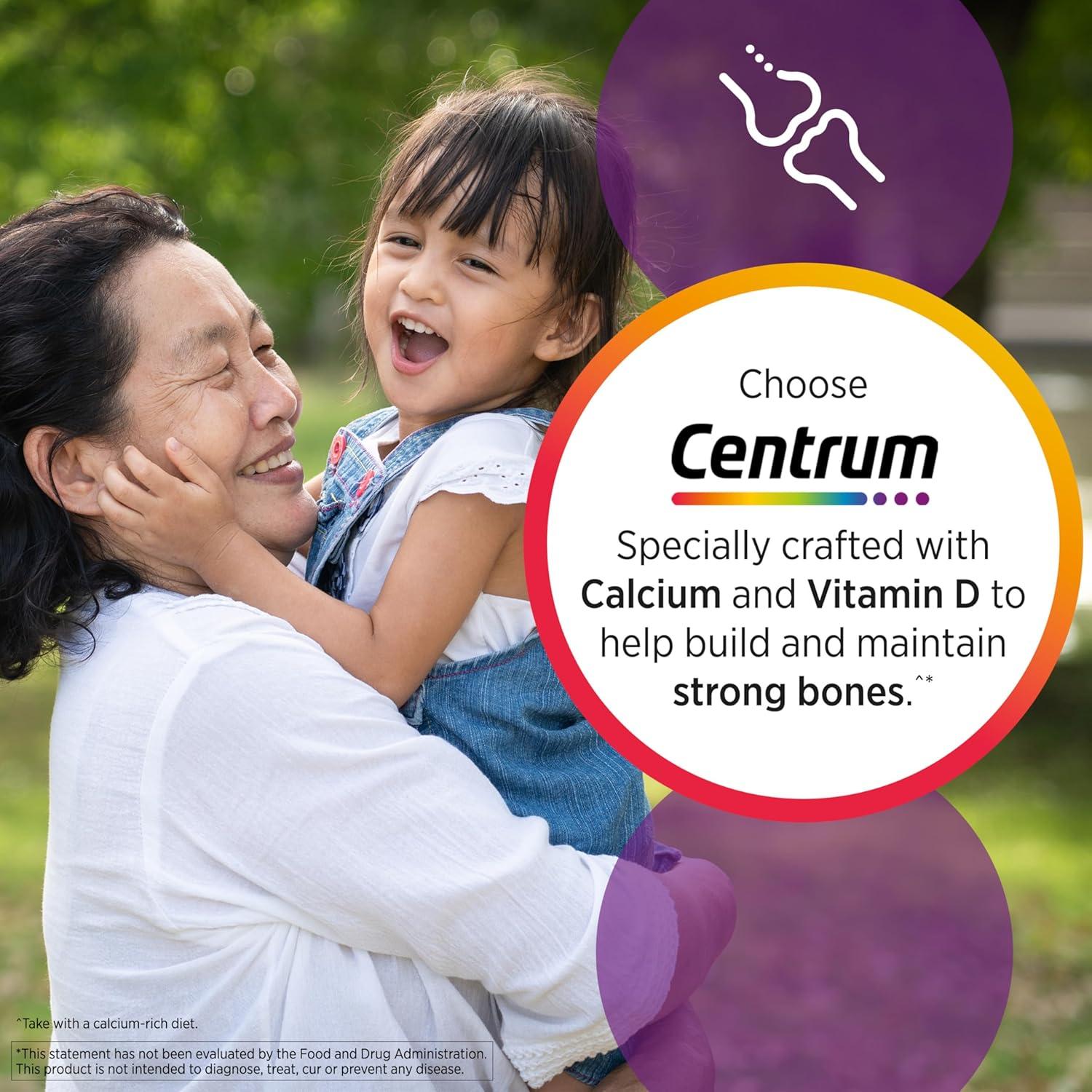 Centrum Multivitamina para Mujeres 65 Tabletas con Hierro y Vitamina D3