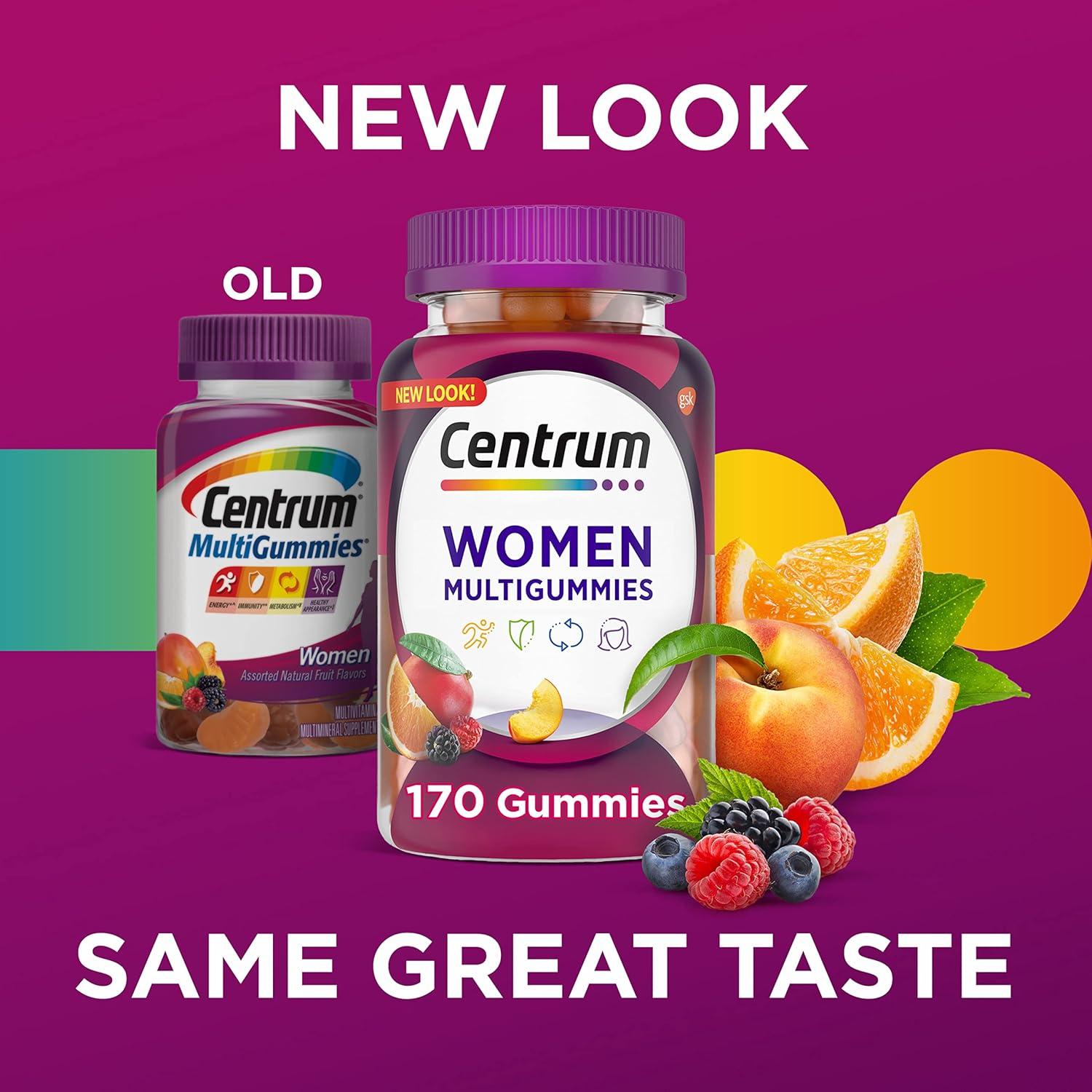 Centrum MultiGummies Multivitamínico Mujeres 170 Gomitas
