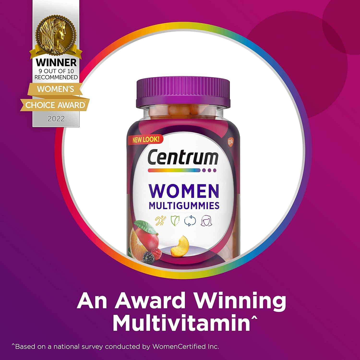 Centrum MultiGummies Multivitamínico Mujeres 170 Gomitas