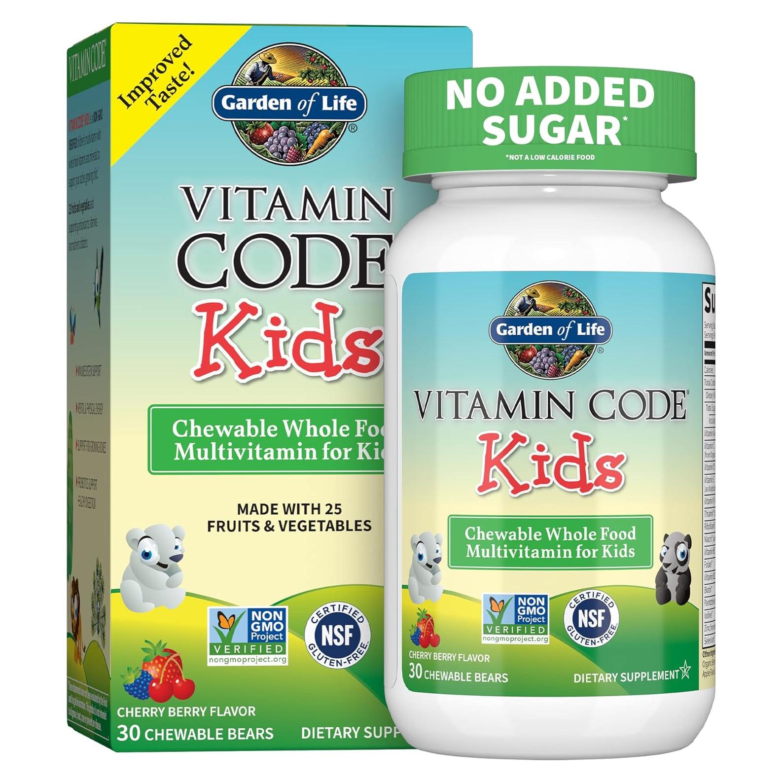 Suplemento Multivitamínico Masticable Garden of Life Kids 30 Gominolas