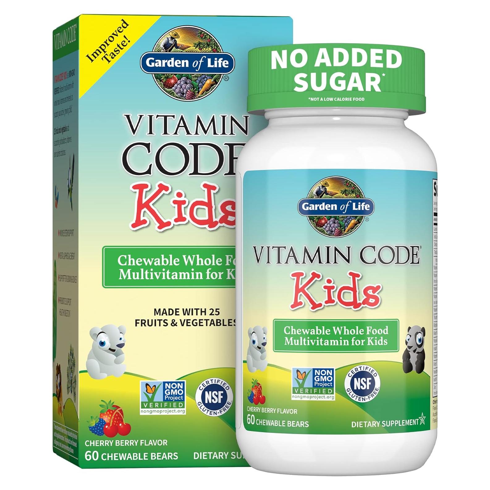 Suplemento Multivitamínico Masticable Garden of Life Kids 60 Gominolas