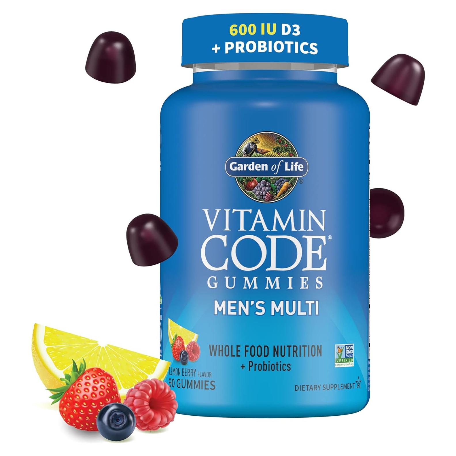 Gomitas Multivitamínicas Garden of Life para Hombres 90u