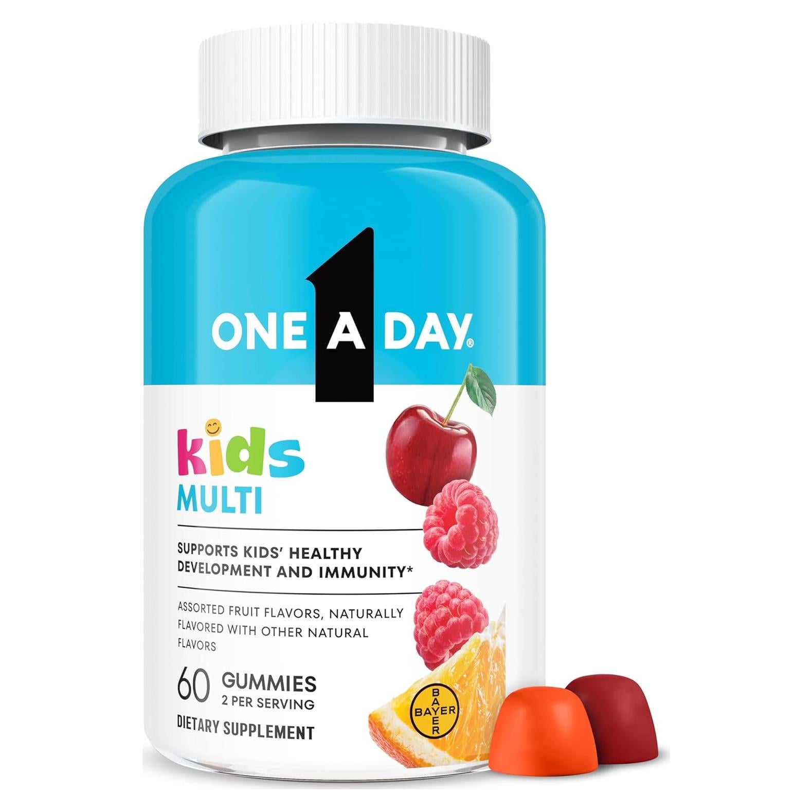 Gomitas Multivitamínicas One A Day Kids 60 Unidades - Vitamina C, D, E y Zinc