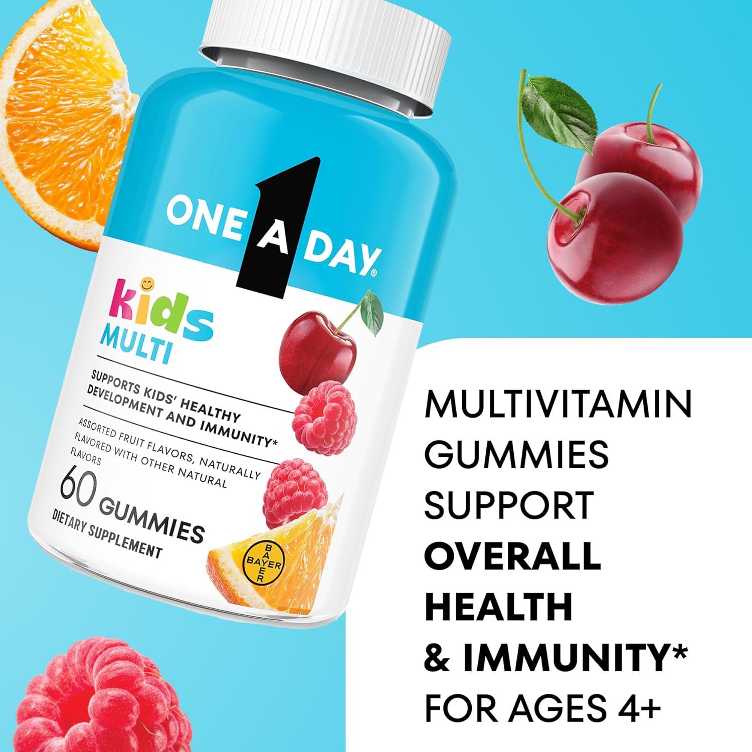 Gomitas Multivitamínicas One A Day Kids 60 Unidades - Vitamina C, D, E y Zinc