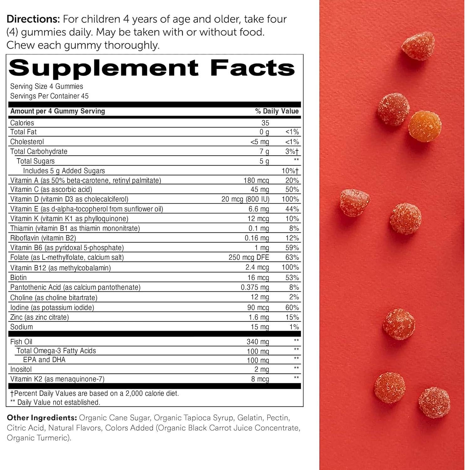 SmartyPants Gomas Multivitamínicas Niños 180 Unidades + Probiotico