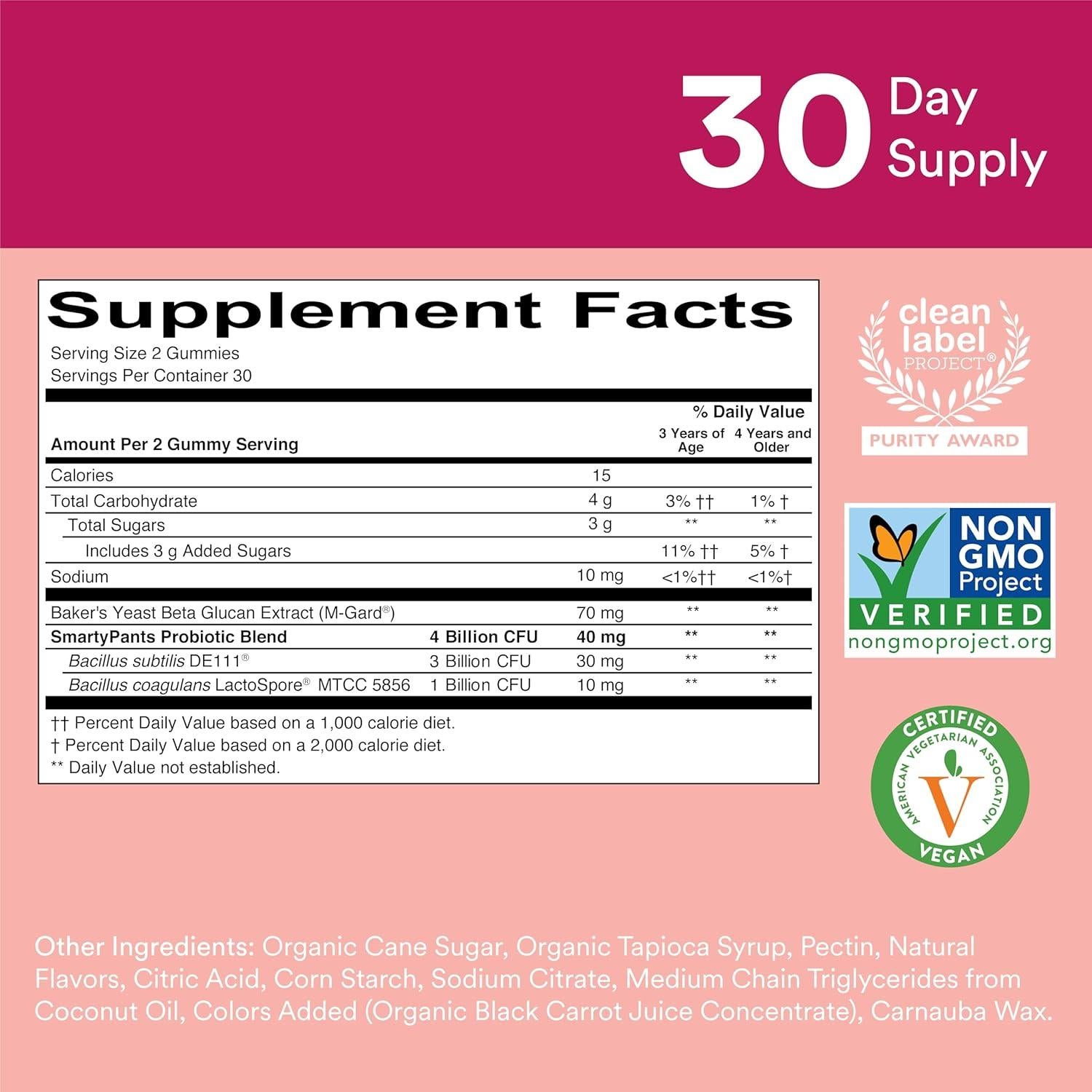 SmartyPants Gomas Multivitamínicas Niños 180 Unidades + Probiotico