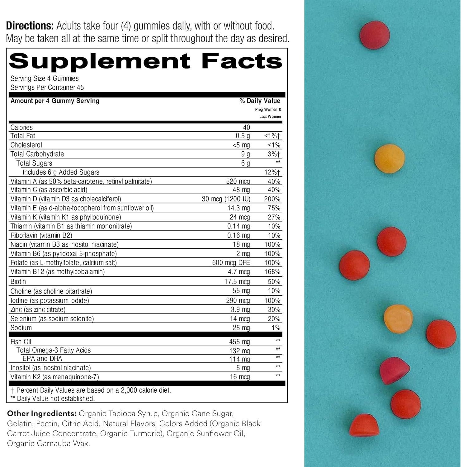 SmartyPants Multivitaminas Prenatales y para Hombres 300 Gominolas