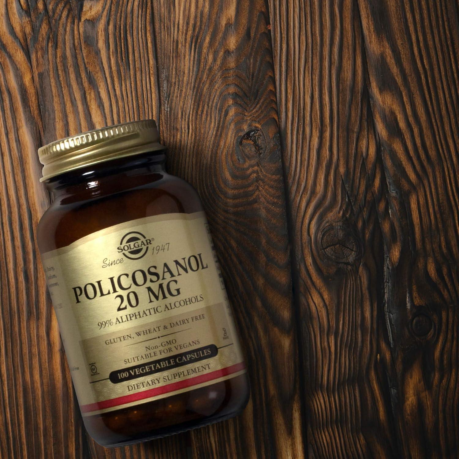 Solgar Policosanol 20 mg 100 Cápsulas Vegetales Veganas