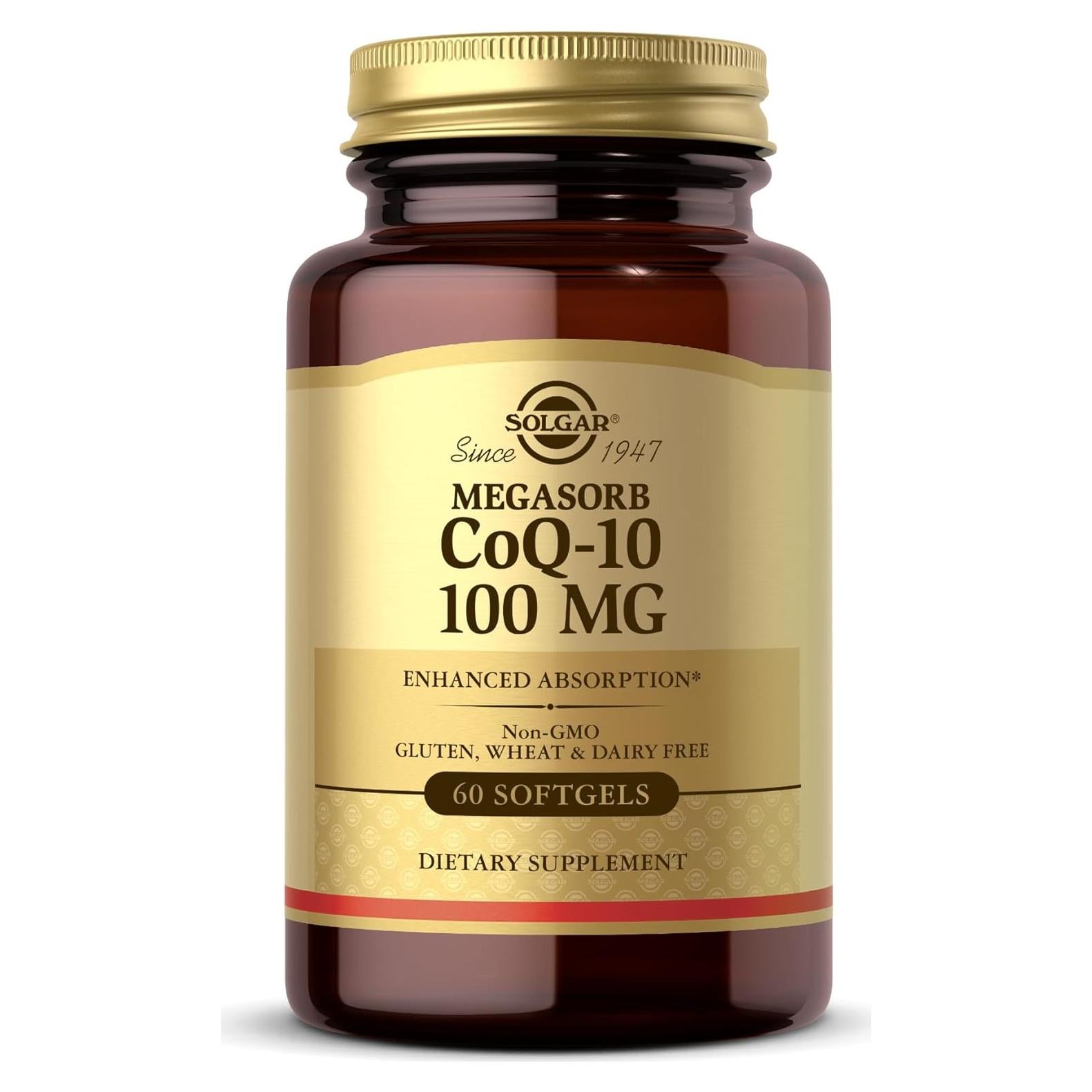Suplemento CoQ-10 Solgar Megasorb 100 mg 60 Softgels