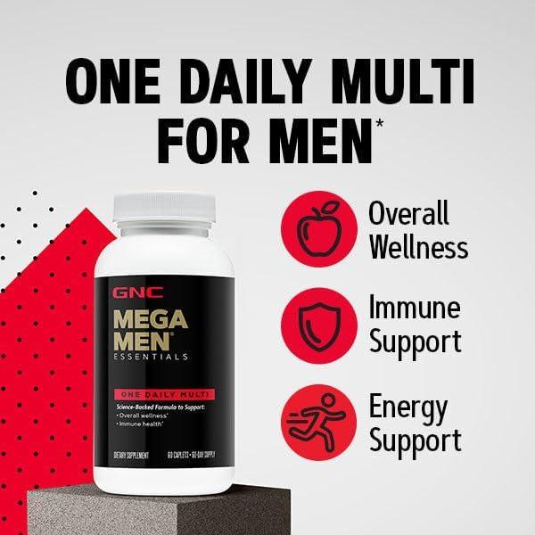 GNC Mega Men Multivitamínico Diario 60 Comprimidos