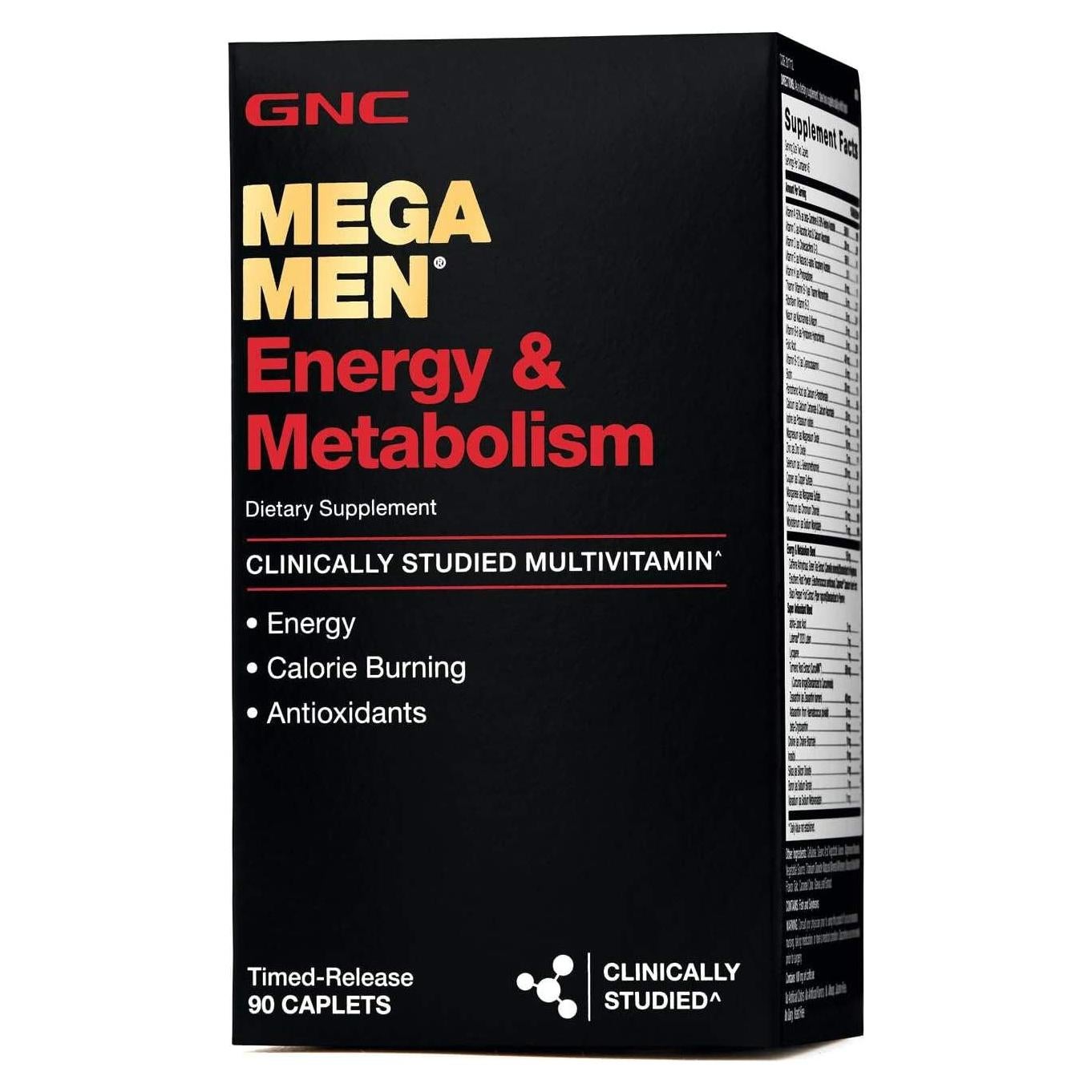 GNC Mega Men Multivitamina Energía y Metabolismo 90 Cápsulas