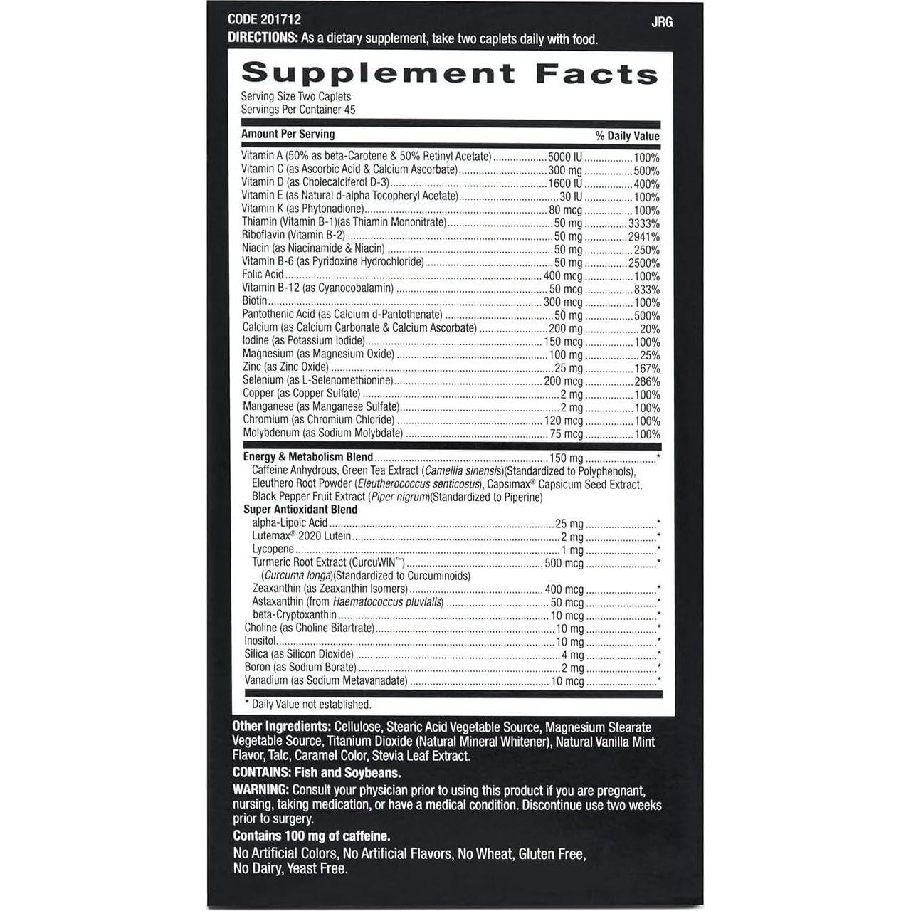 GNC Mega Men Multivitamina Energía y Metabolismo 90 Cápsulas