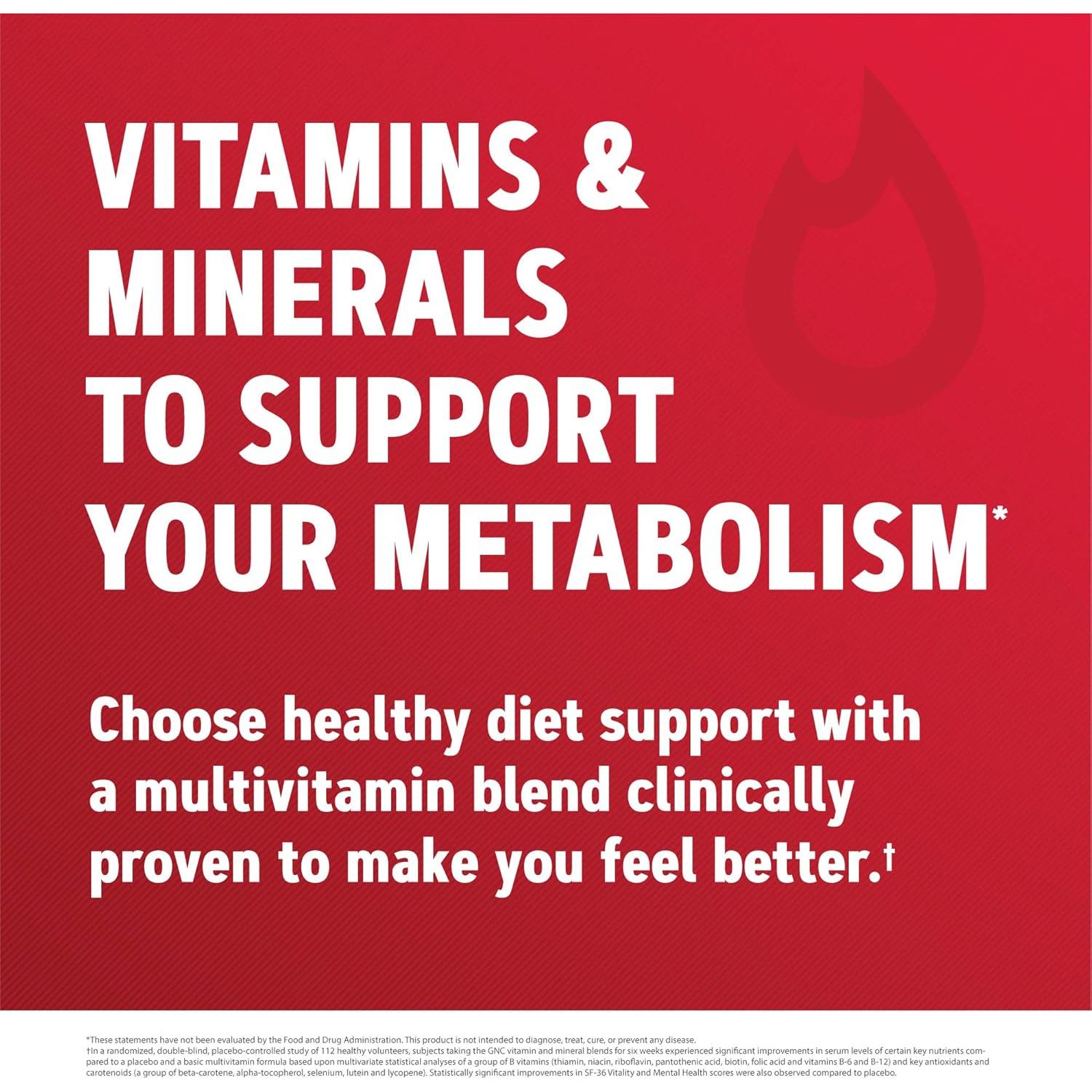 GNC Mega Men Multivitamina Energía y Metabolismo 90 Cápsulas