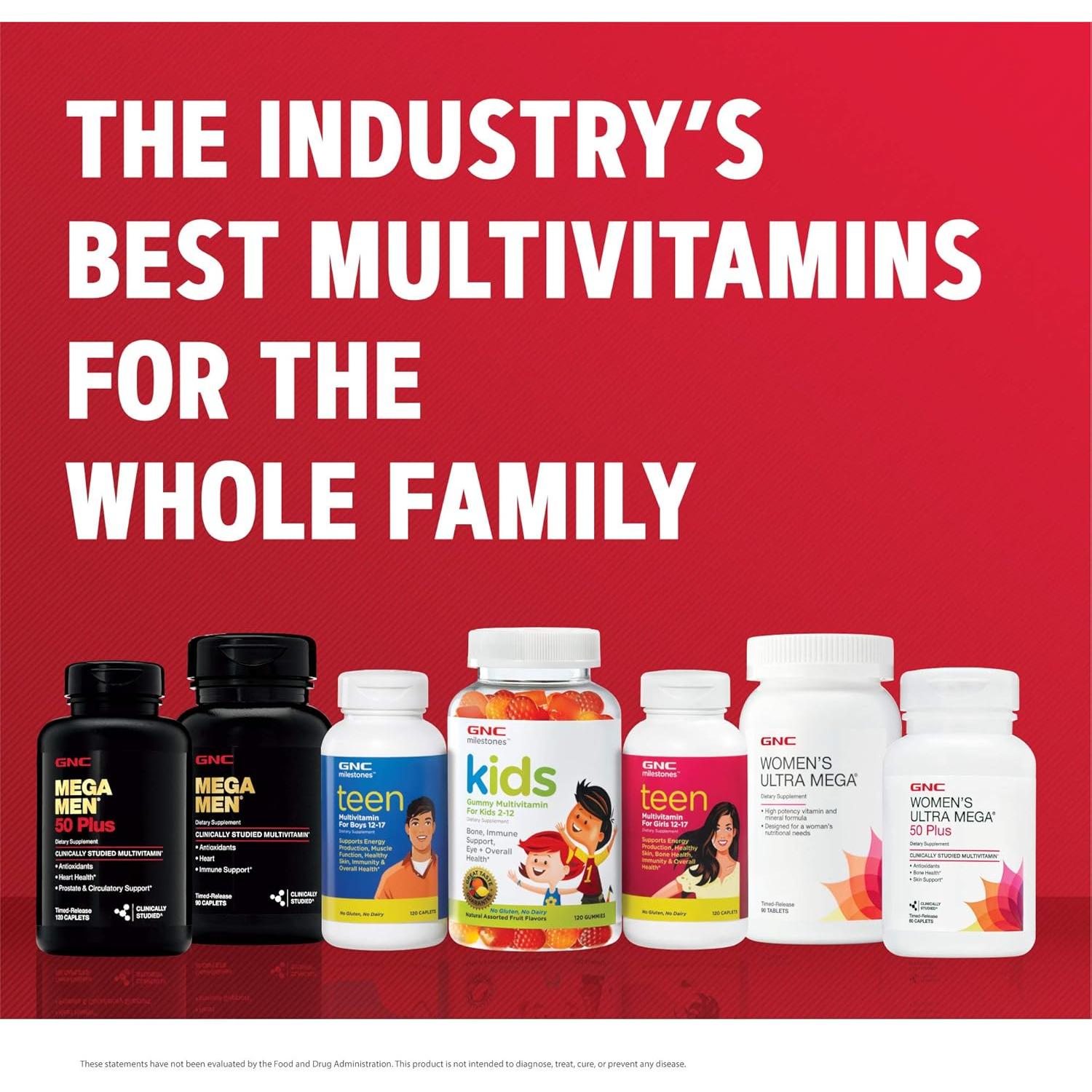 GNC Mega Men Multivitamina Energía y Metabolismo 90 Cápsulas