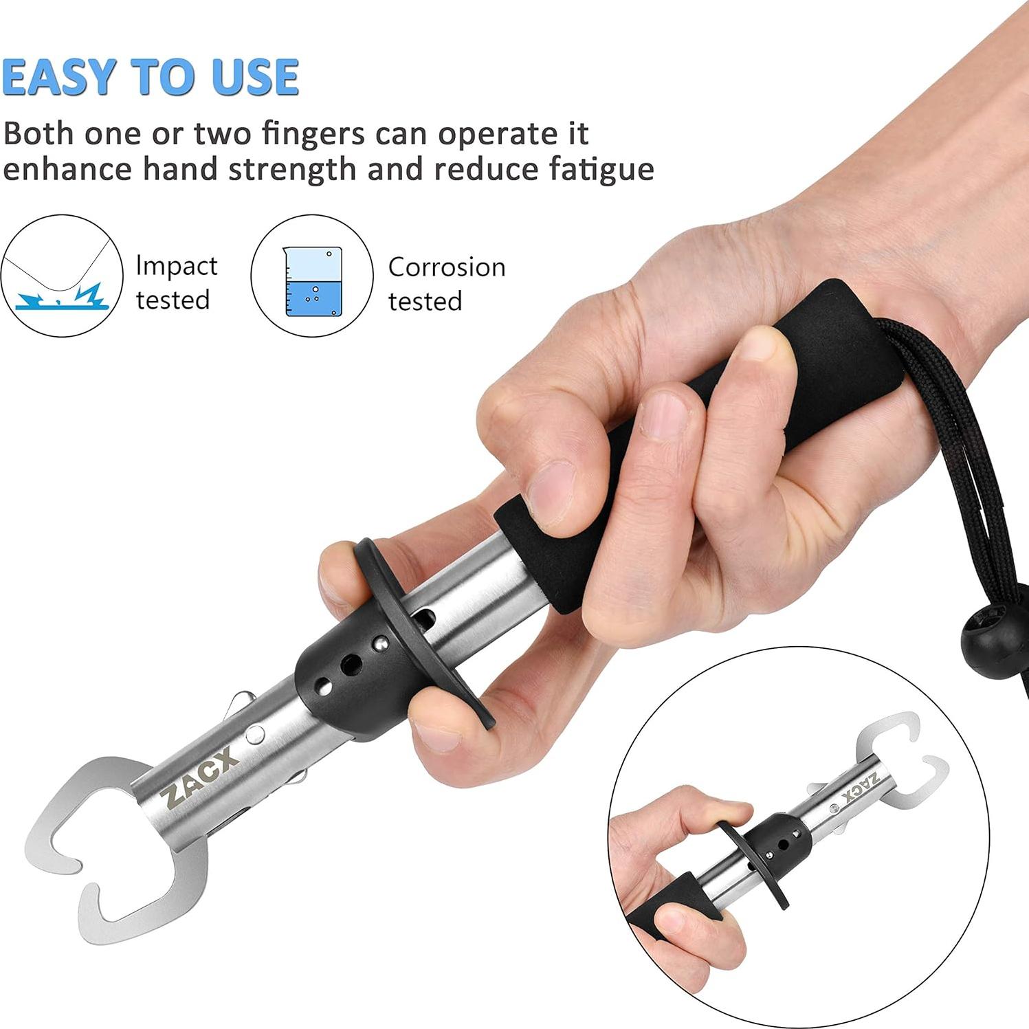 Alicates de Pesca ZACX - Agarrador Ergonómico y Multifuncional