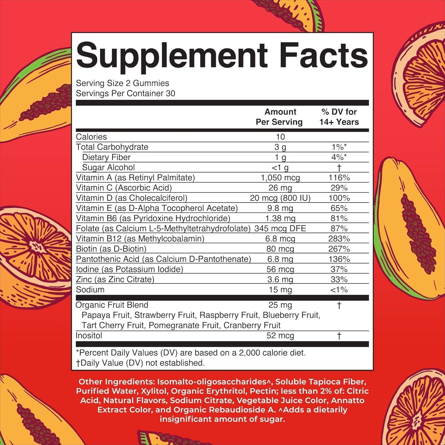 Gominolas Multivitamínicas para Hombres MaryRuth 60 Unidades