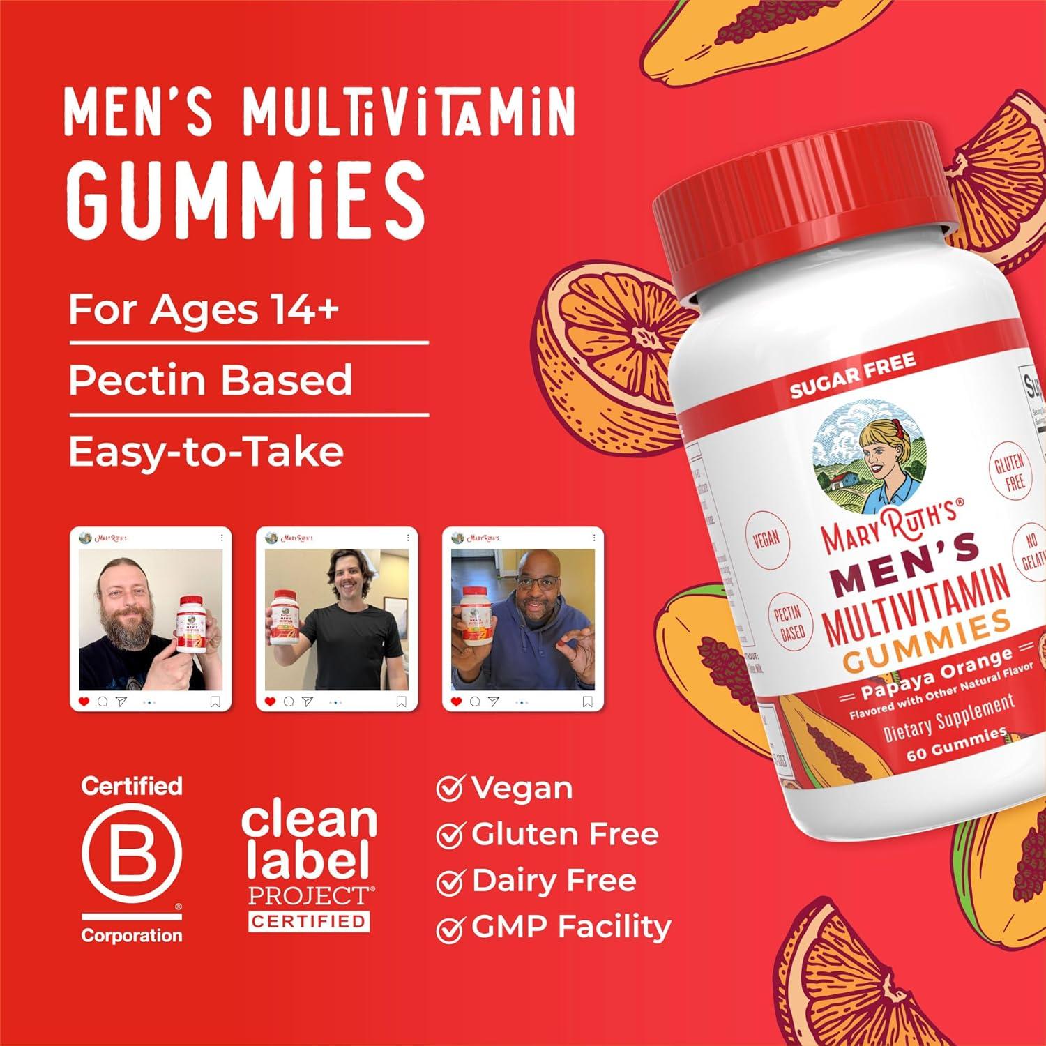 Gominolas Multivitamínicas para Hombres MaryRuth 60 Unidades