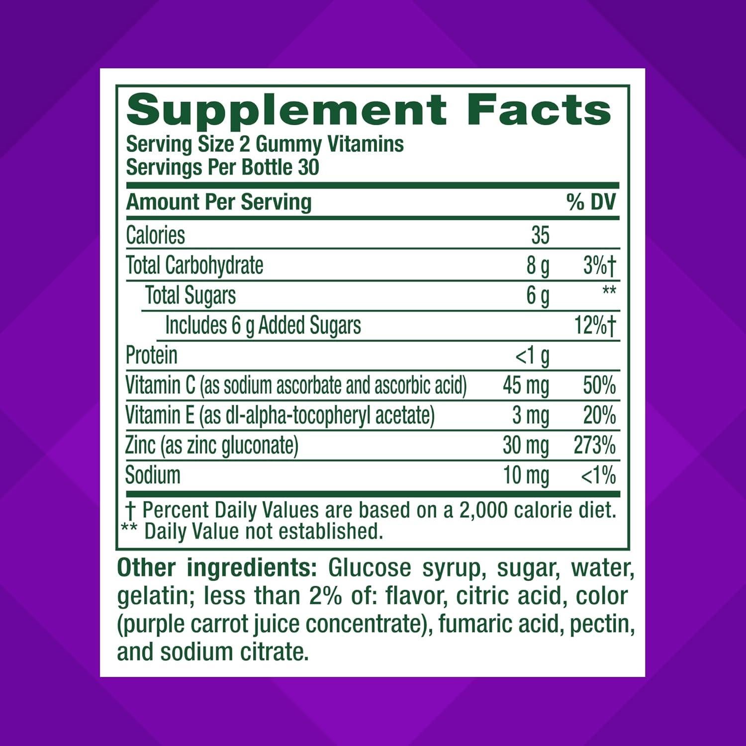 Suplemento Vitafusion Cuidado de la Piel Diario 60 gomitas