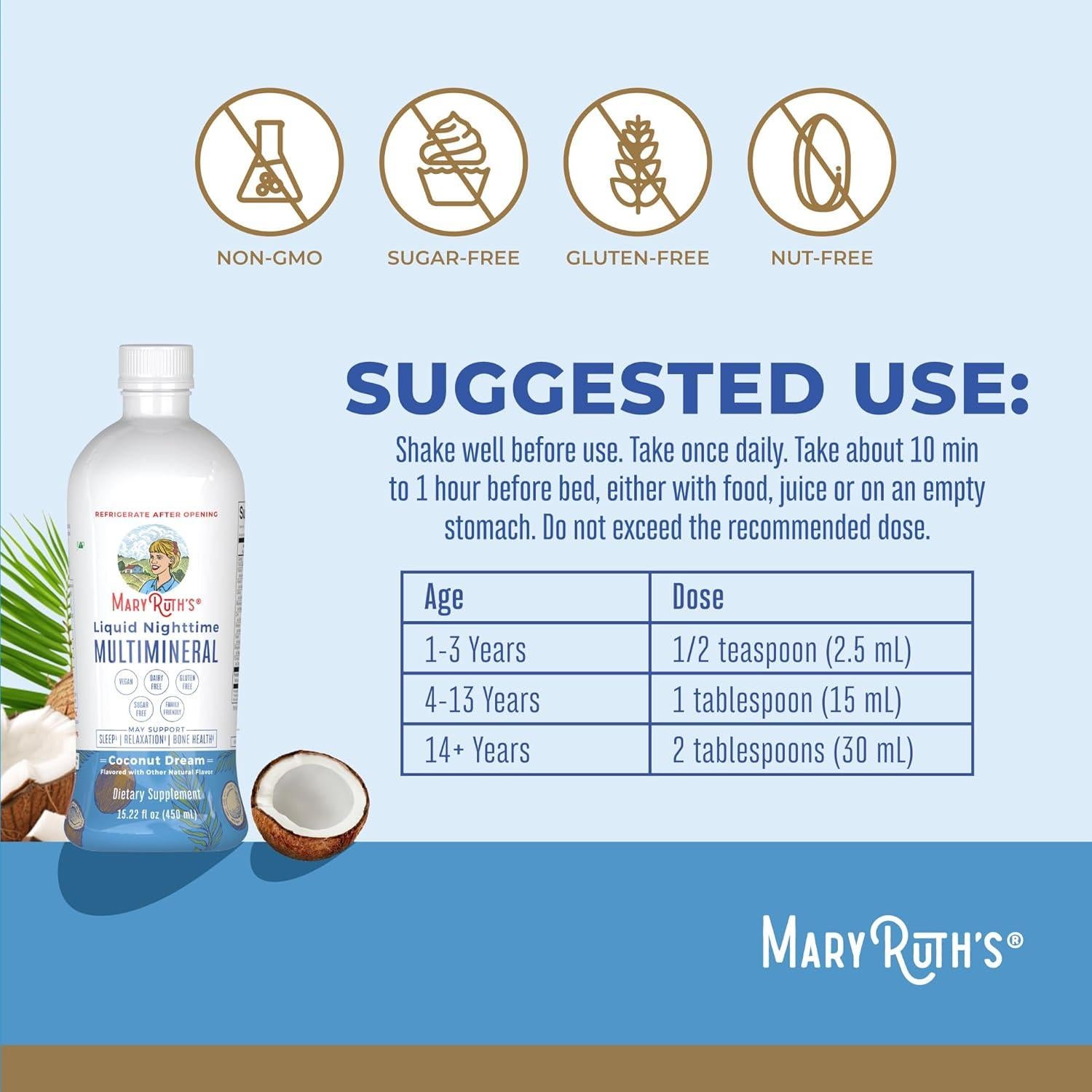 Multivitamina Líquida MaryRuth's Crecimiento Cabello 450ml