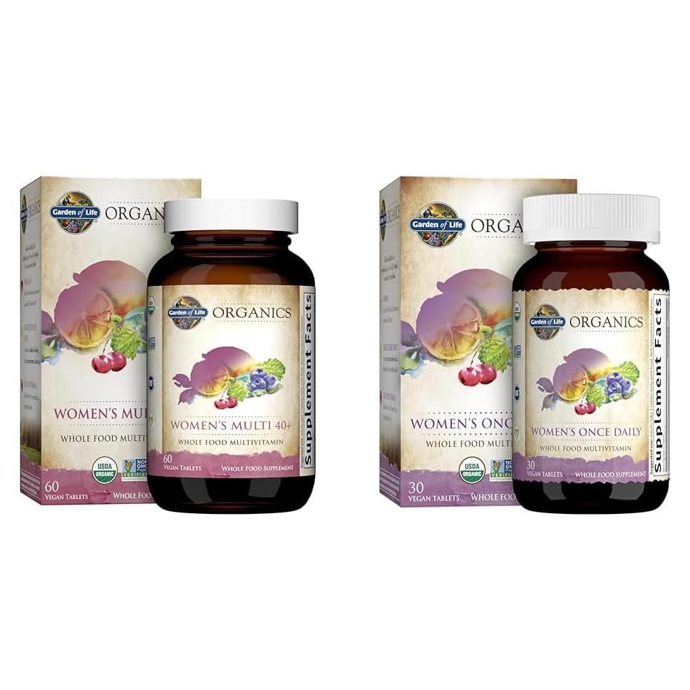 Vitaminas Orgánicas Garden of Life Mujeres 40+ - 60 Tabletas
