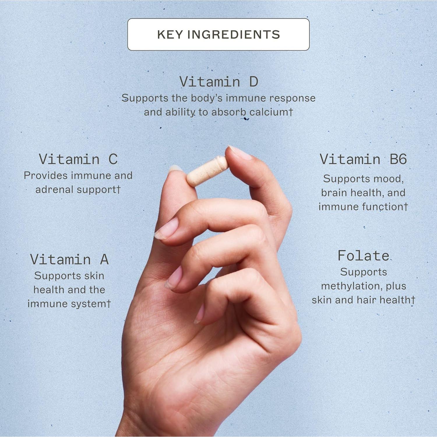 Multivitamínico Diario Amy Myers MD 180 Cápsulas - Sin Gluten y Lácteos