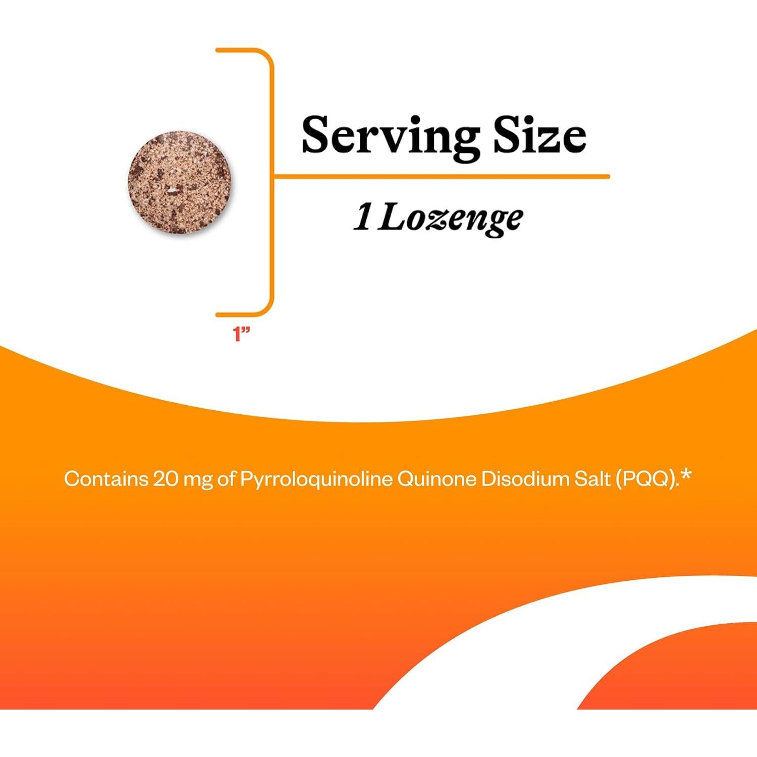 Lozenge de PQQ Seeking Health - 20 mg, 30 Unidades - Antioxidante