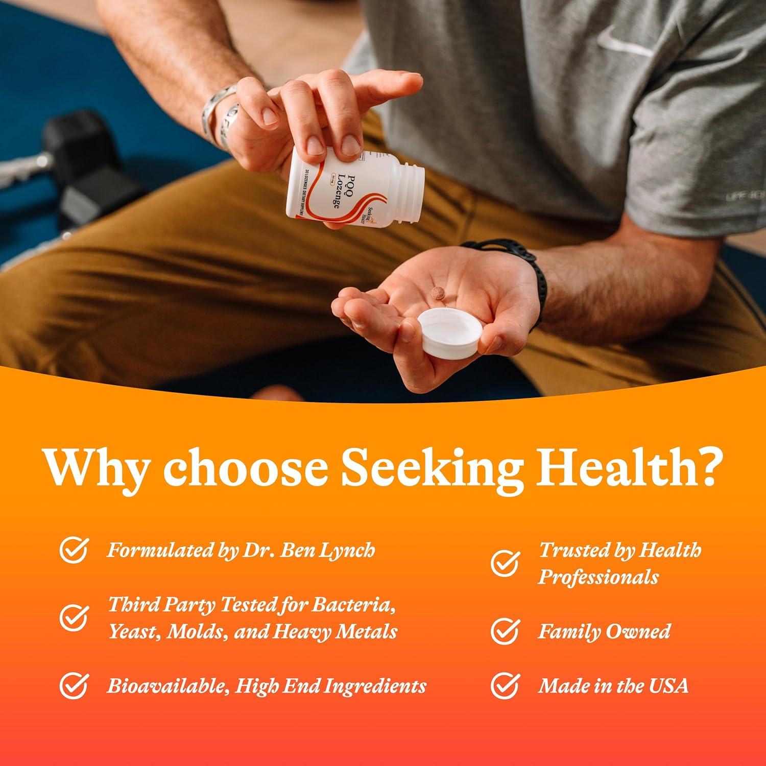 Lozenge de PQQ Seeking Health - 20 mg, 30 Unidades - Antioxidante
