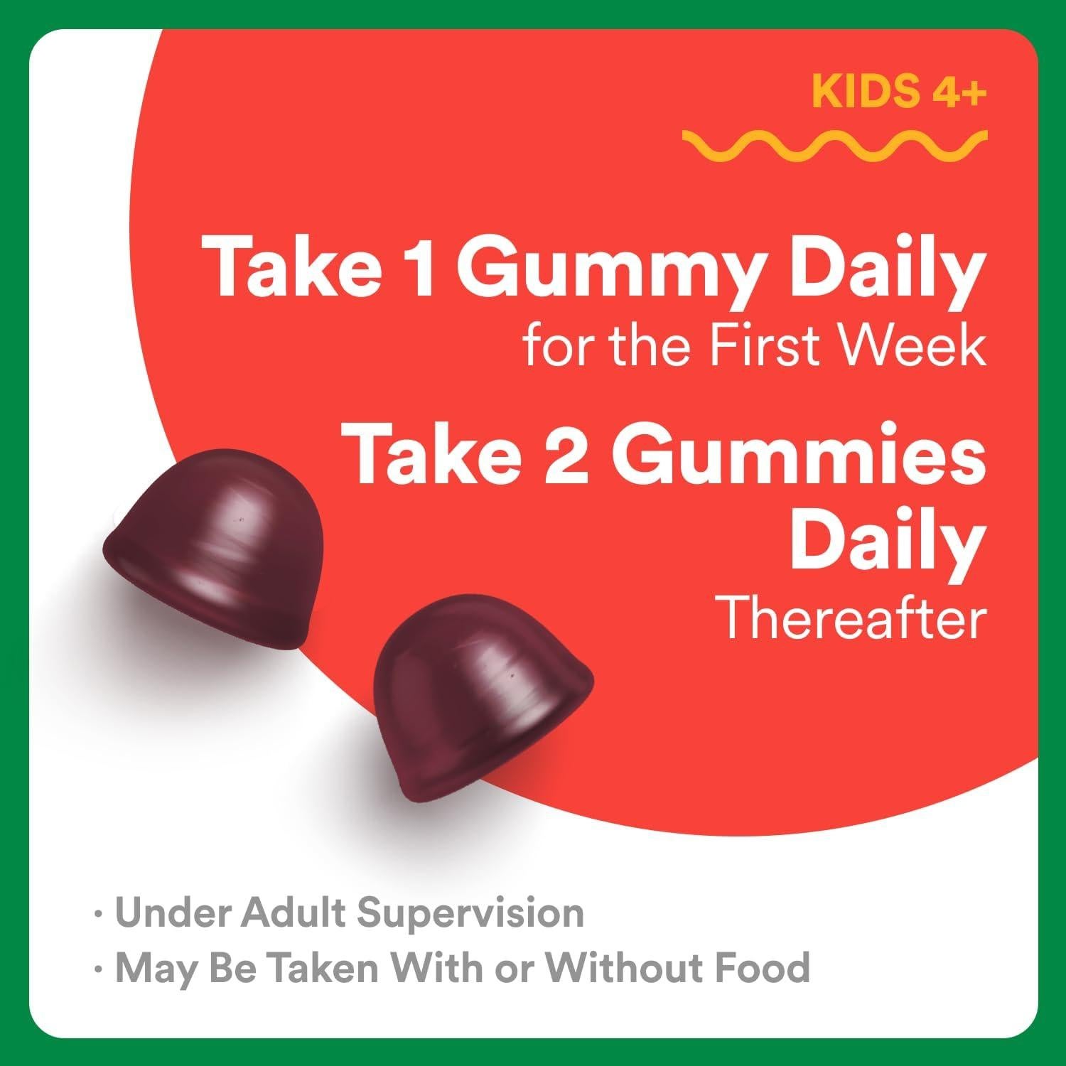 Gomas de Fibra Prebiótica SmartyPants Niños 100 Unidades