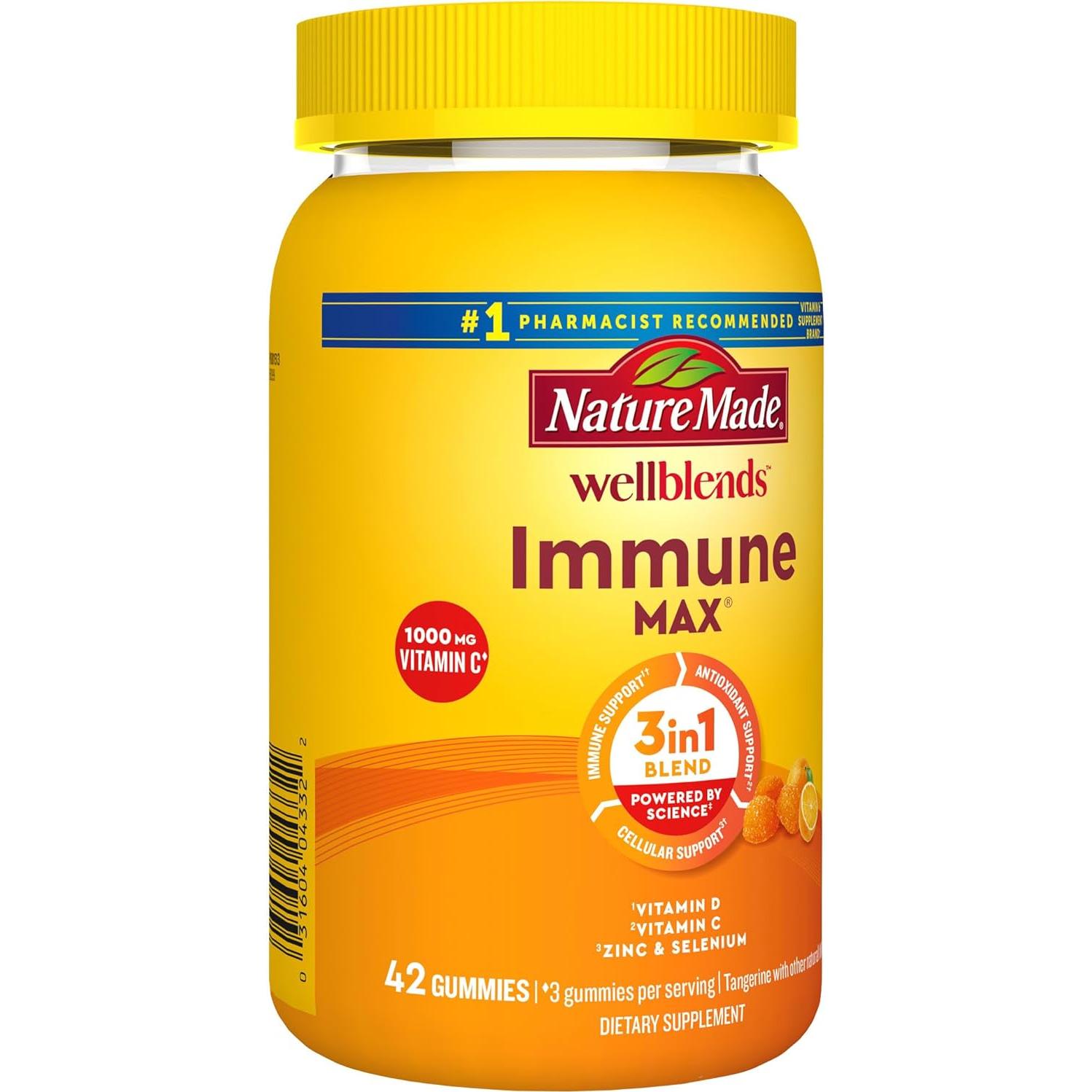 Gominolas ImmuneMAX Nature Made Wellblends 1000mg Vitamina C