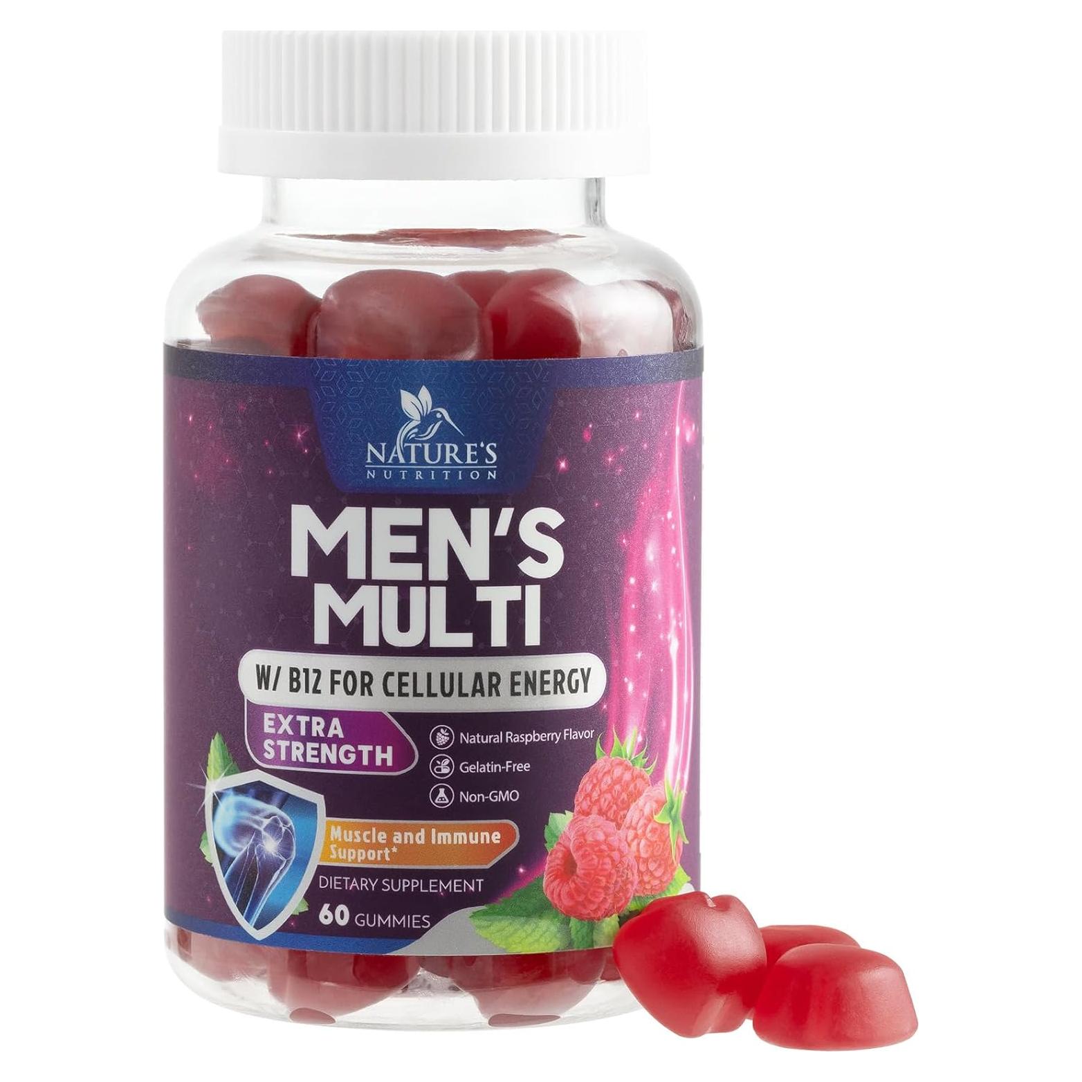 Multivitamina Gominolas Nature's Nutrition para Hombres 60 Unidades