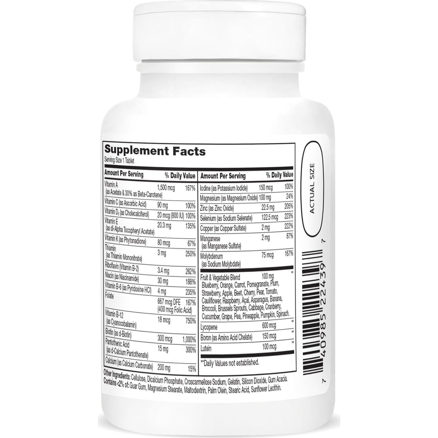 Multivitaminas energéticas para hombres Wellify 65 tabletas