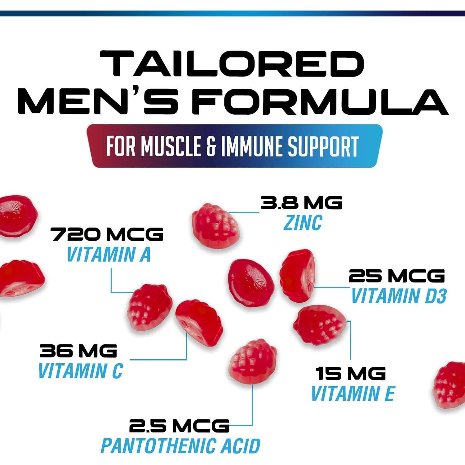 Multivitamina Gominolas para Hombres SilverOnyx 60 Unidades
