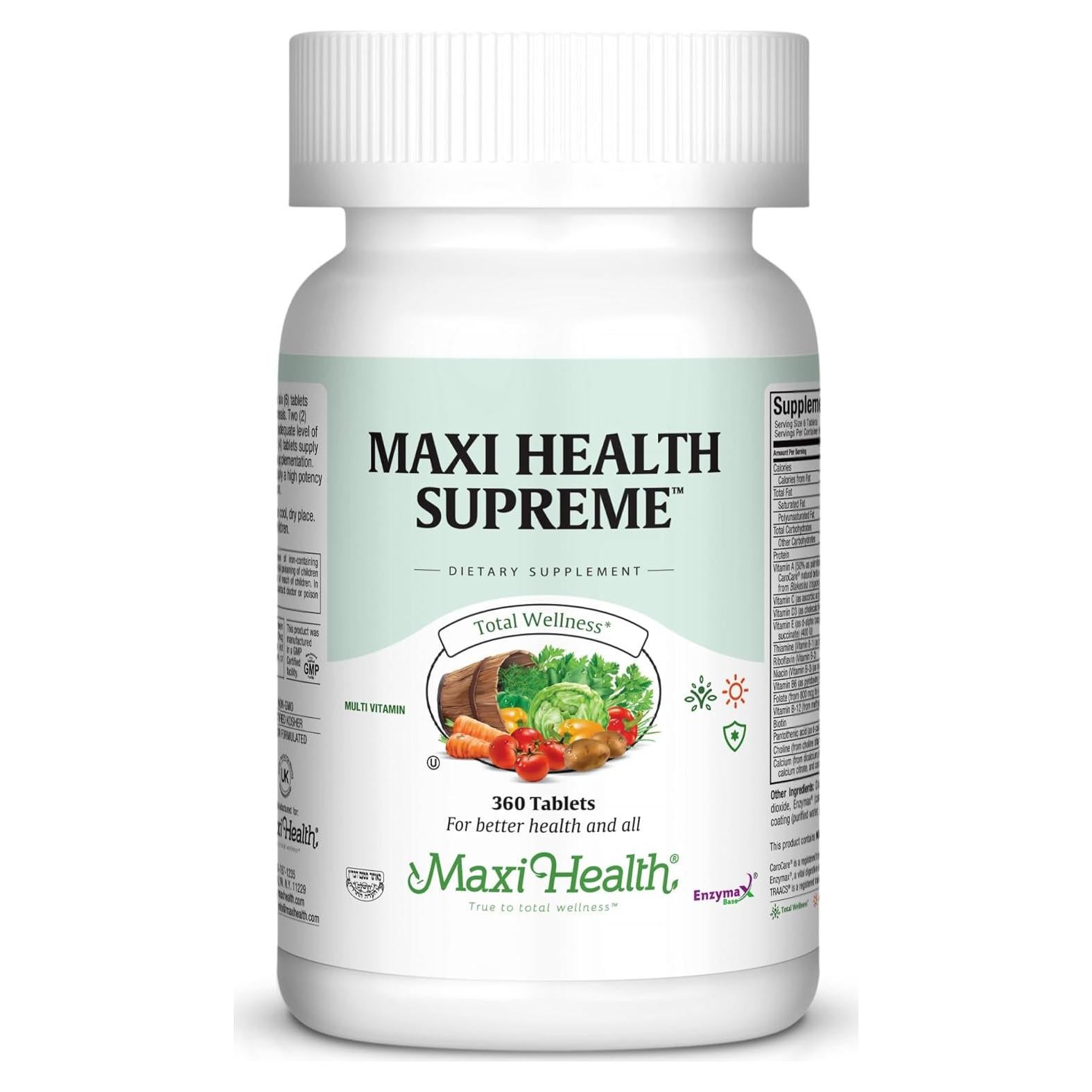 Multivitamina Completa Maxi Health Supreme 360 Tabletas