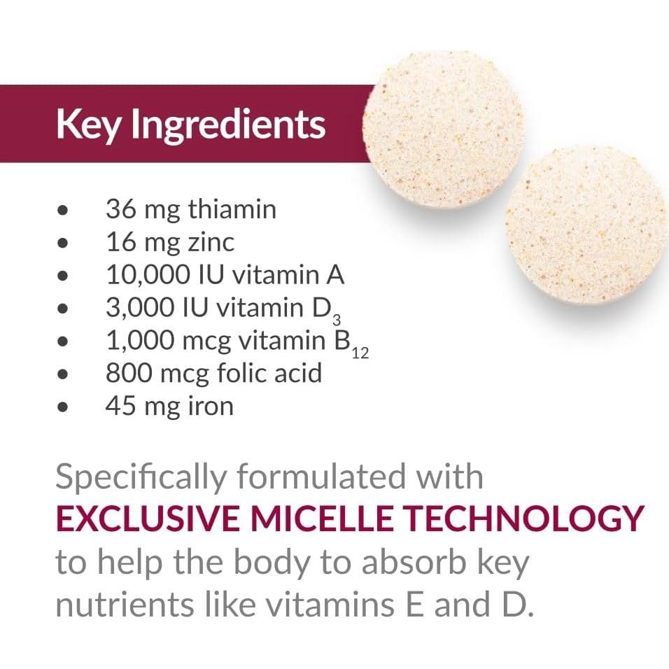 Multivitamínico Masticable Ventaja Bariátrica Fresa 60 Unidades