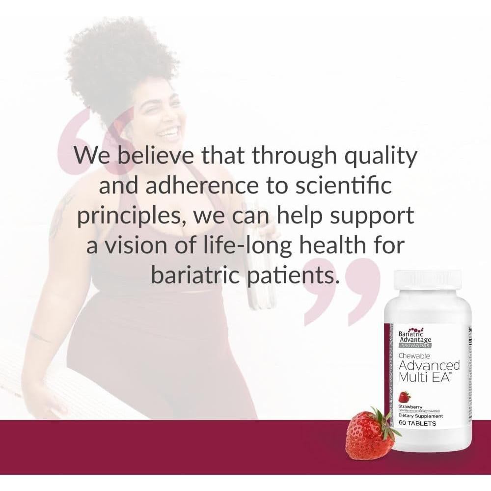 Multivitamínico Masticable Ventaja Bariátrica Fresa 60 Unidades