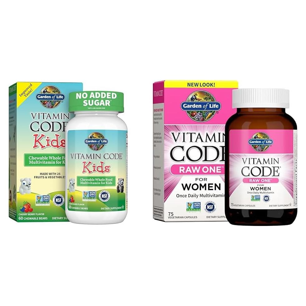 Multivitamínico Masticable Niños Garden of Life 60 Ositos