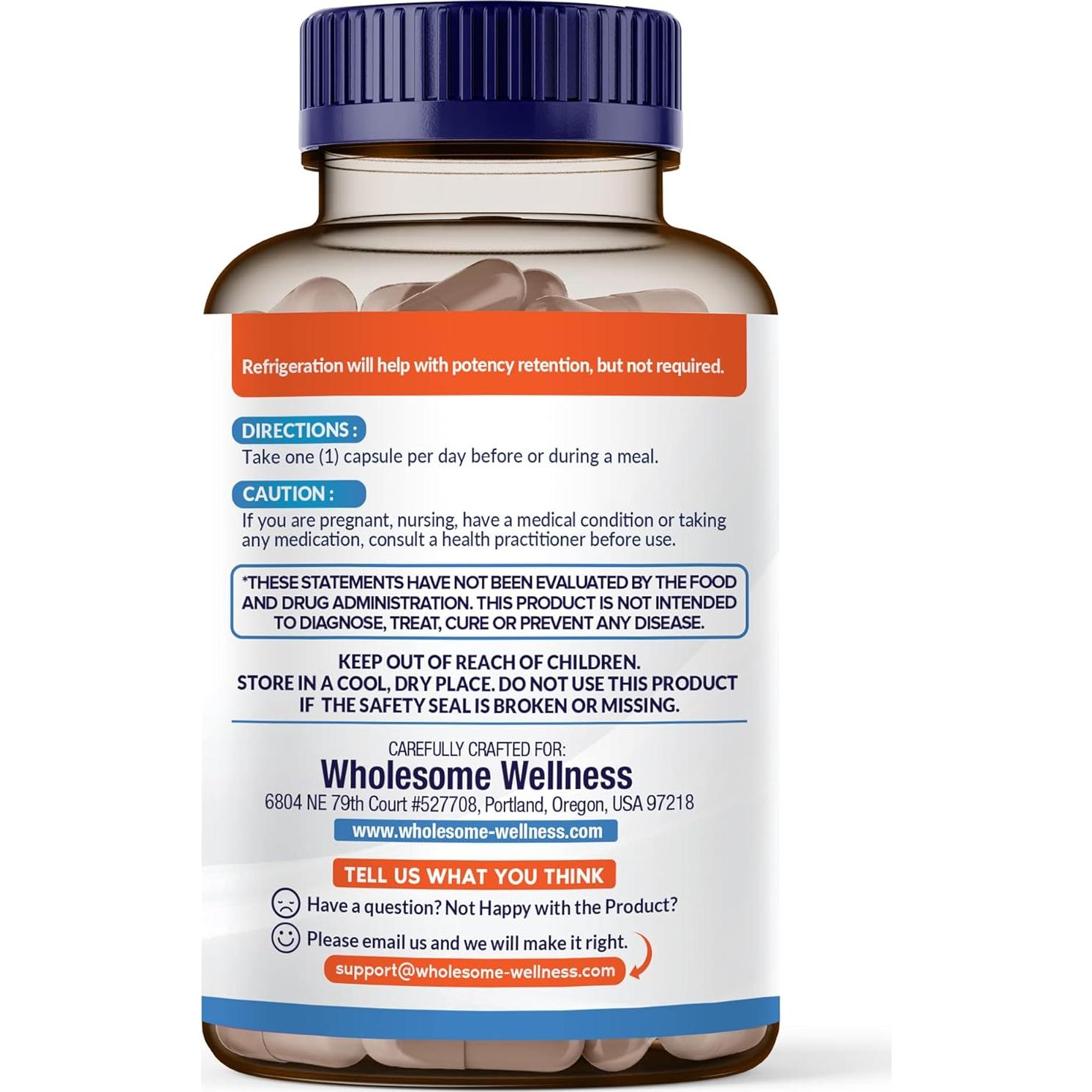 Suplemento Probiotico Orgánico Bienestar Integral 100 Mil Millones CFU