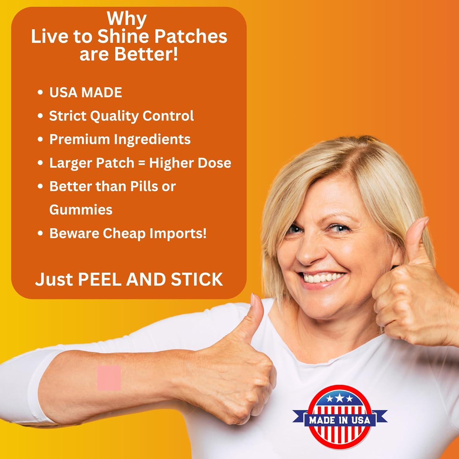 Parche Transdérmico de Calcio Magnesio D3 Live to Shine - 18 Parches