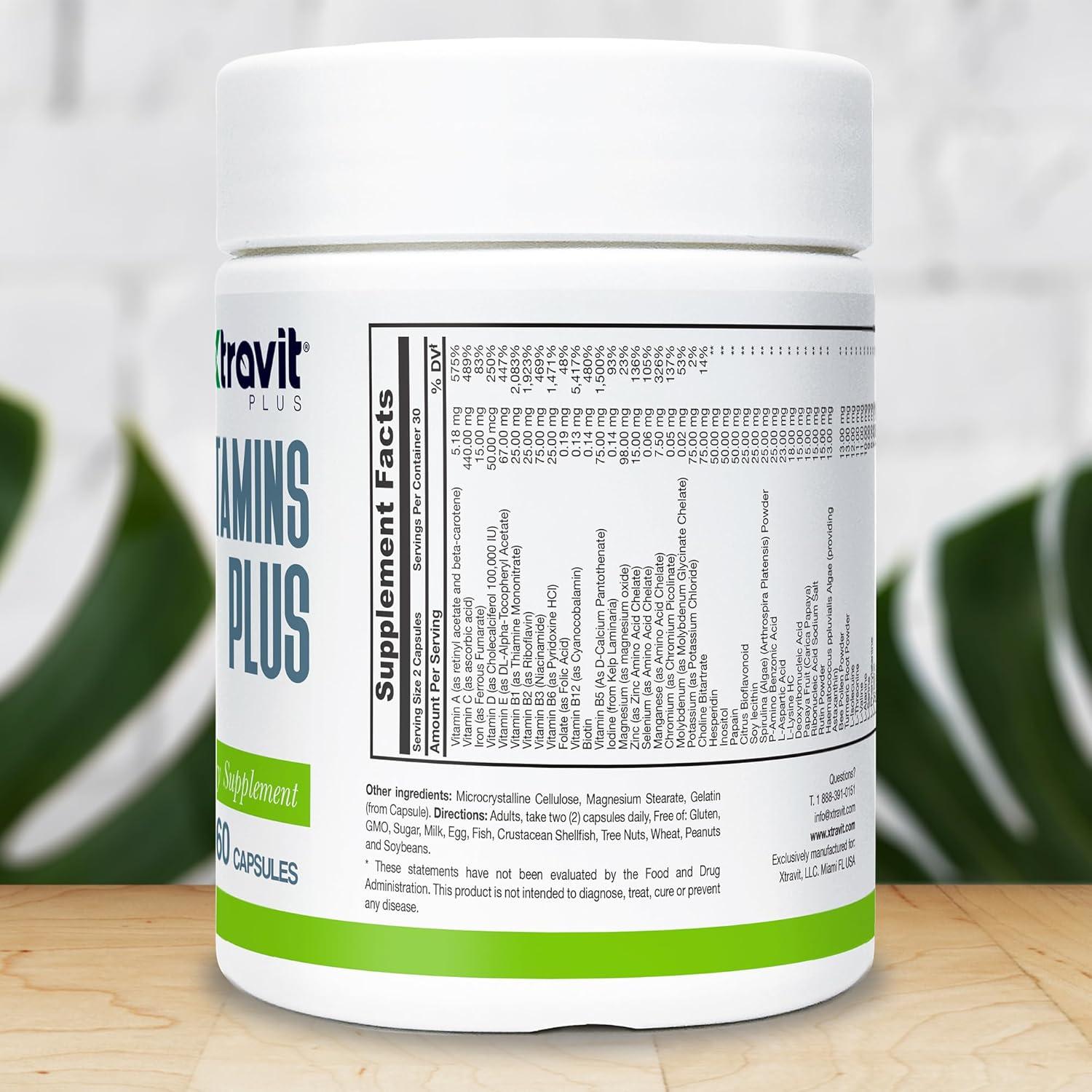 Suplemento Multivitamínico Natural Xtravit - 60 Cápsulas