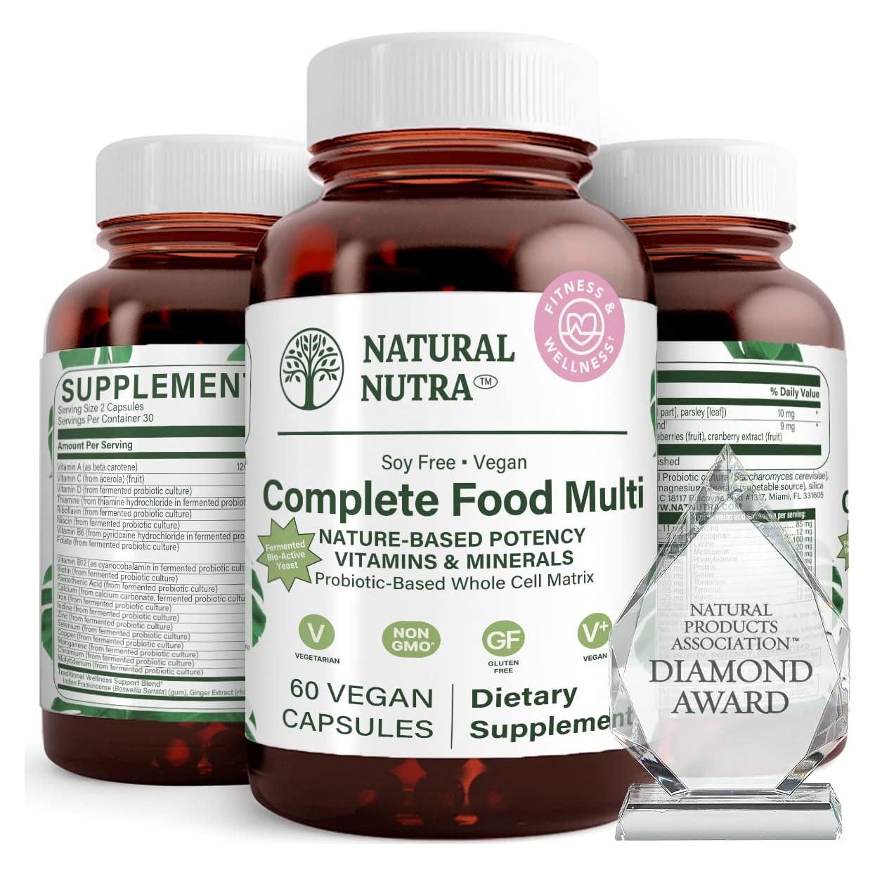 Multivitaminas Naturales Completo Natural Nutra 60 Cápsulas
